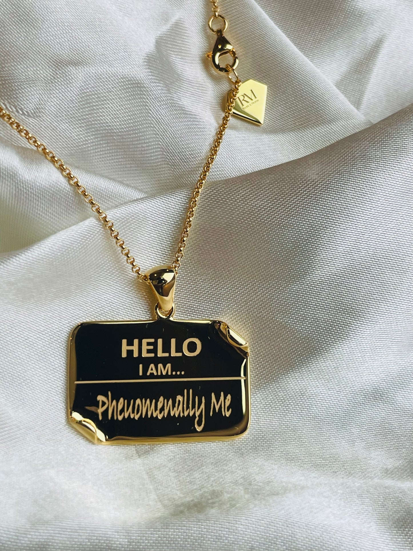 I AM "Phenomenally Me" - Name Tag Necklace- BEST SELLER RESTOCK
