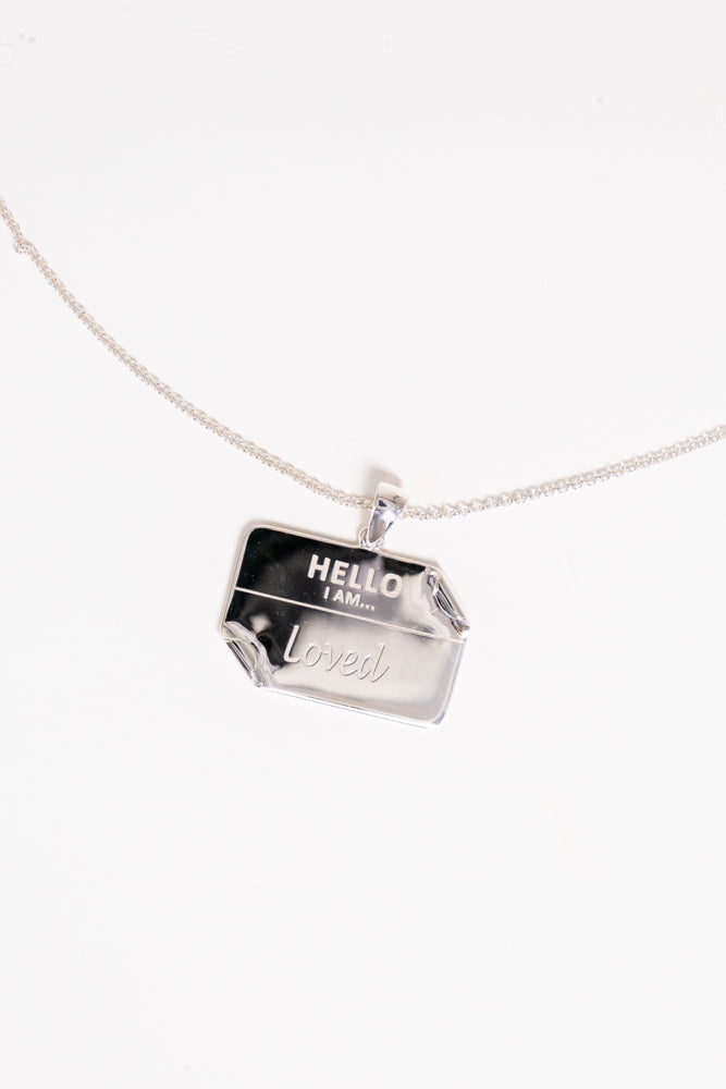 I AM "Loved" - Name Tag Necklace