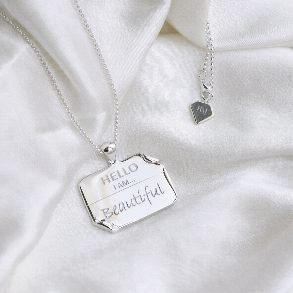 I AM "Beautiful" – Name Tag Necklace