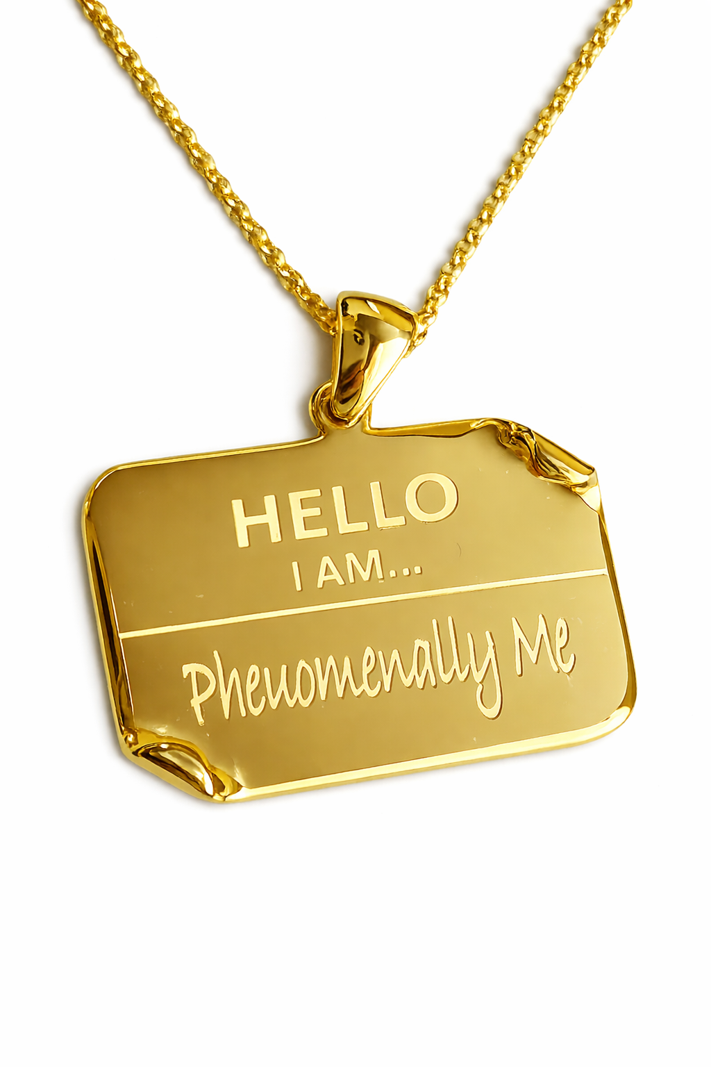 I AM "Phenomenally Me" - Name Tag Necklace- BEST SELLER RESTOCK
