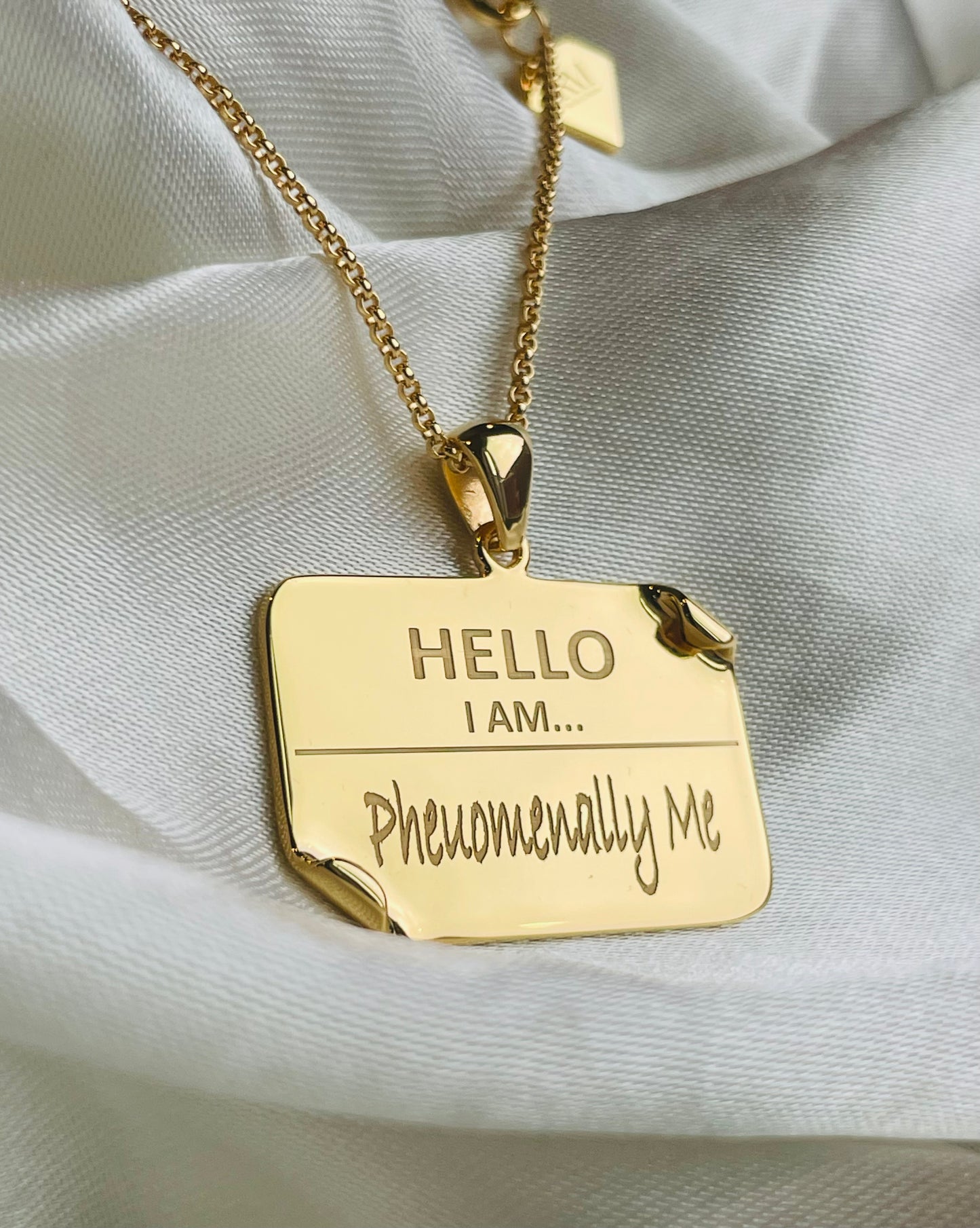 I AM "Phenomenally Me" - Name Tag Necklace- BEST SELLER RESTOCK
