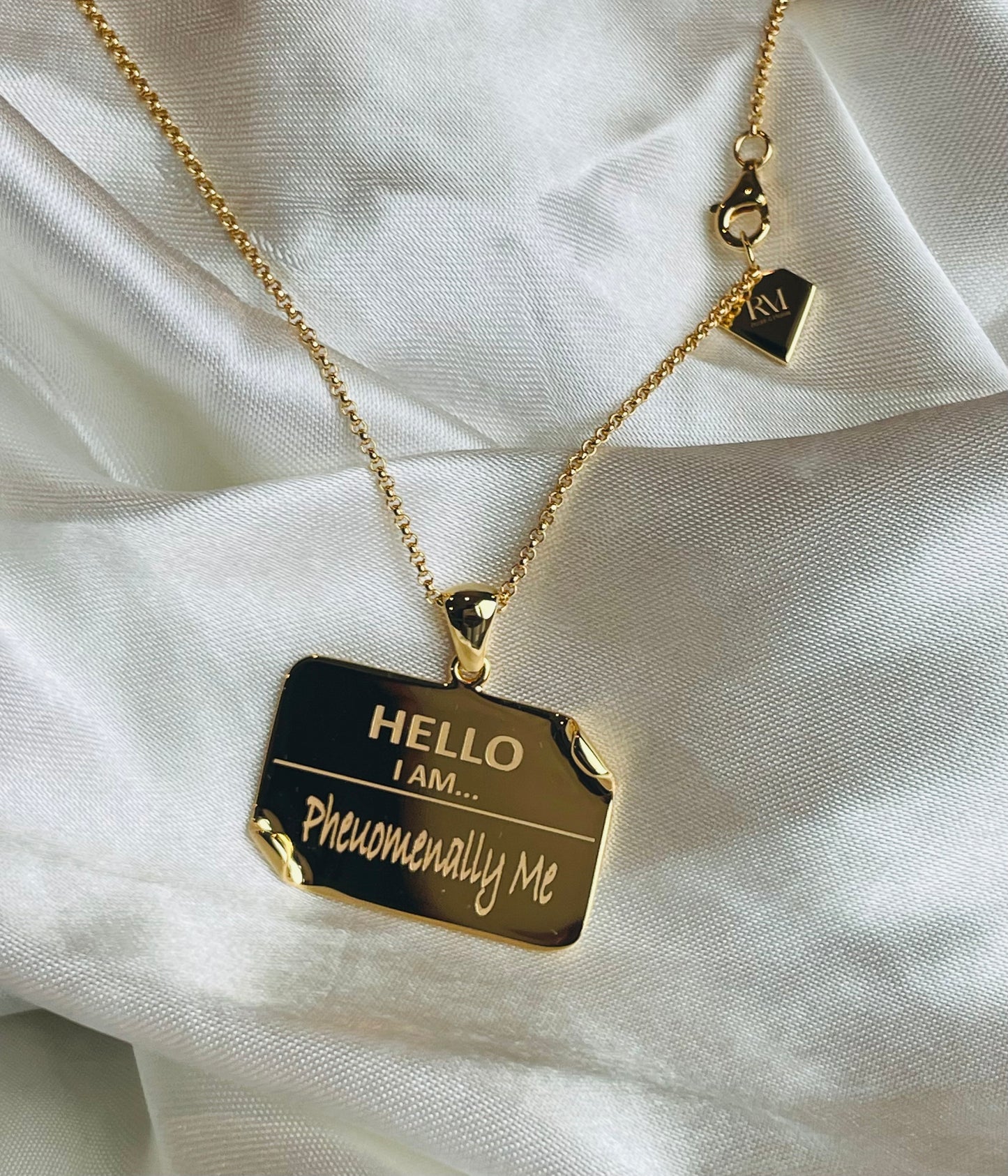 I AM "Phenomenally Me" - Name Tag Necklace- BEST SELLER RESTOCK