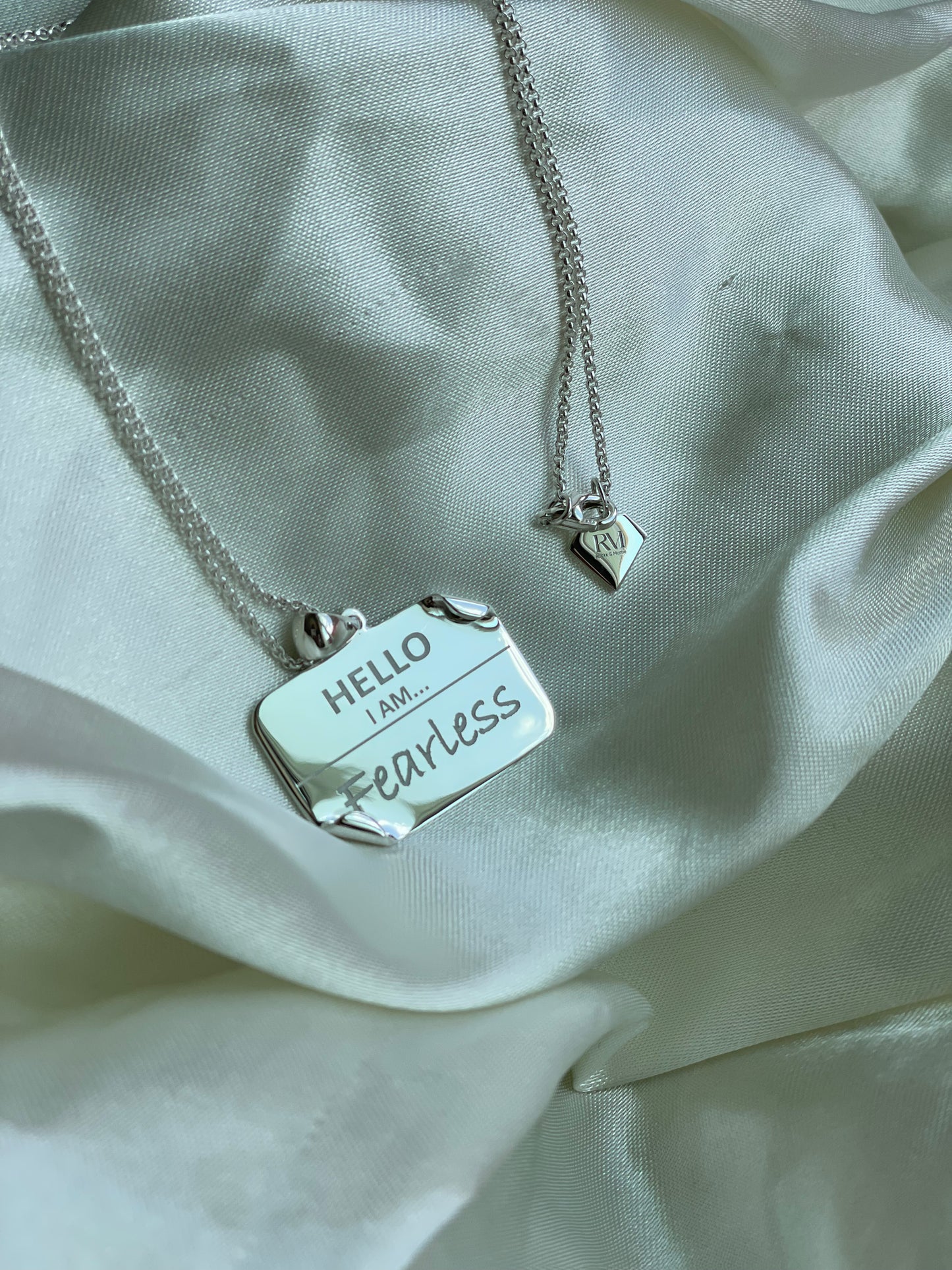 I AM "Fearless" – Name Tag Necklace